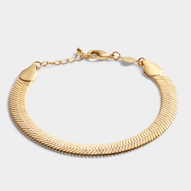 KL Ciana Waterproof Gold Large Snake Chain Bracelet